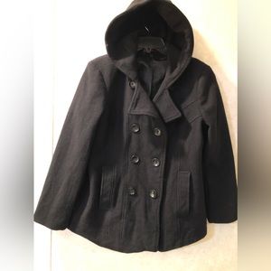 Warm black coat by Jason Kole Size Large